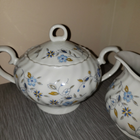 Cream and Sugar Set Vtg China Sonnet Leonia - Picture 3 of 6